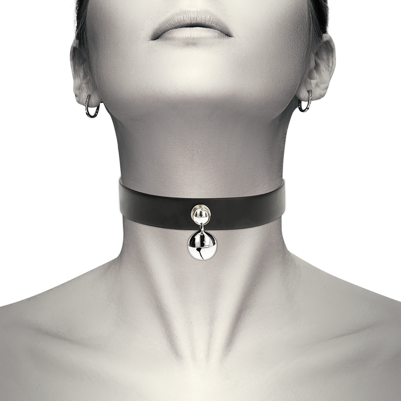 Collier Fétiche Cuir Vegan Réglable Noir - Coquette Chic Desire