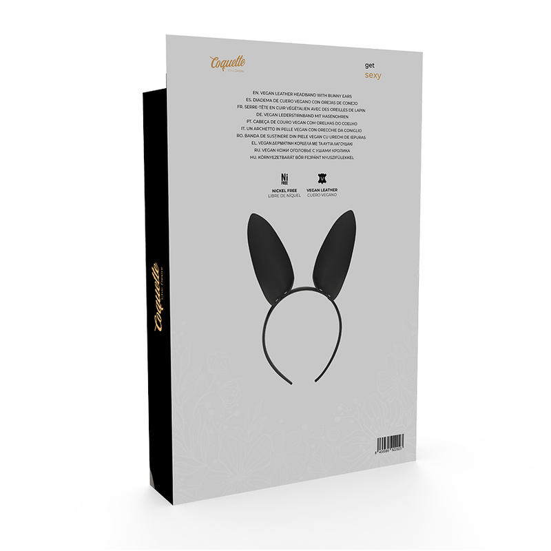 Serre-Tête Oreilles de Lapin Cuir Vegan - Coquette Chic Desire