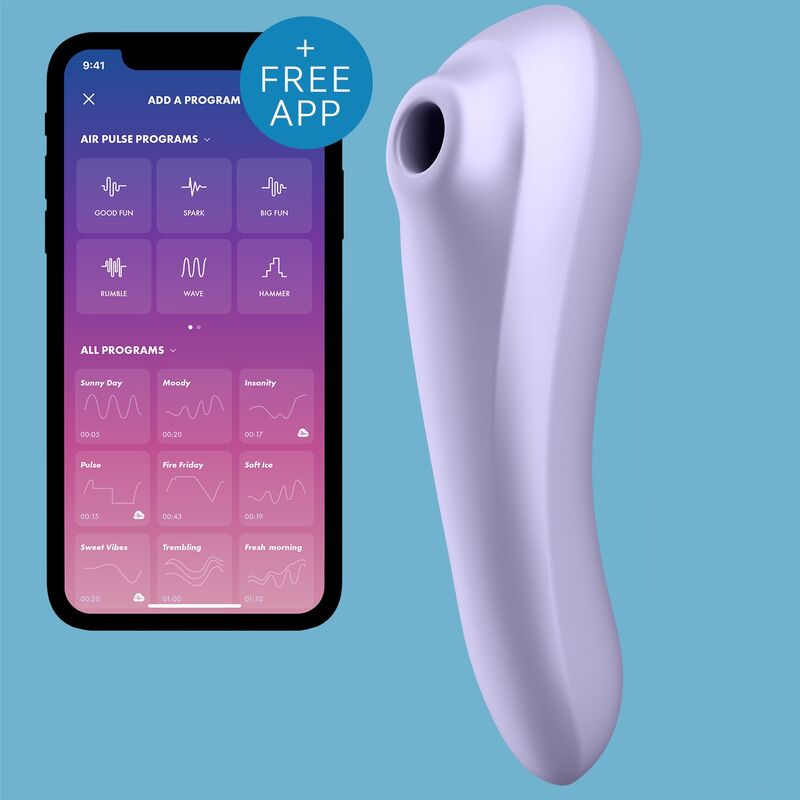 Stimulateur Dual Pleasure Connecté Mauve - Satisfyer