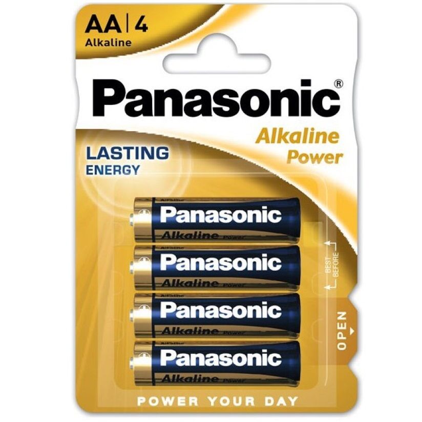 Piles alcalines AA LR6 bronze pack de 4 - Panasonic - PANASONIC
