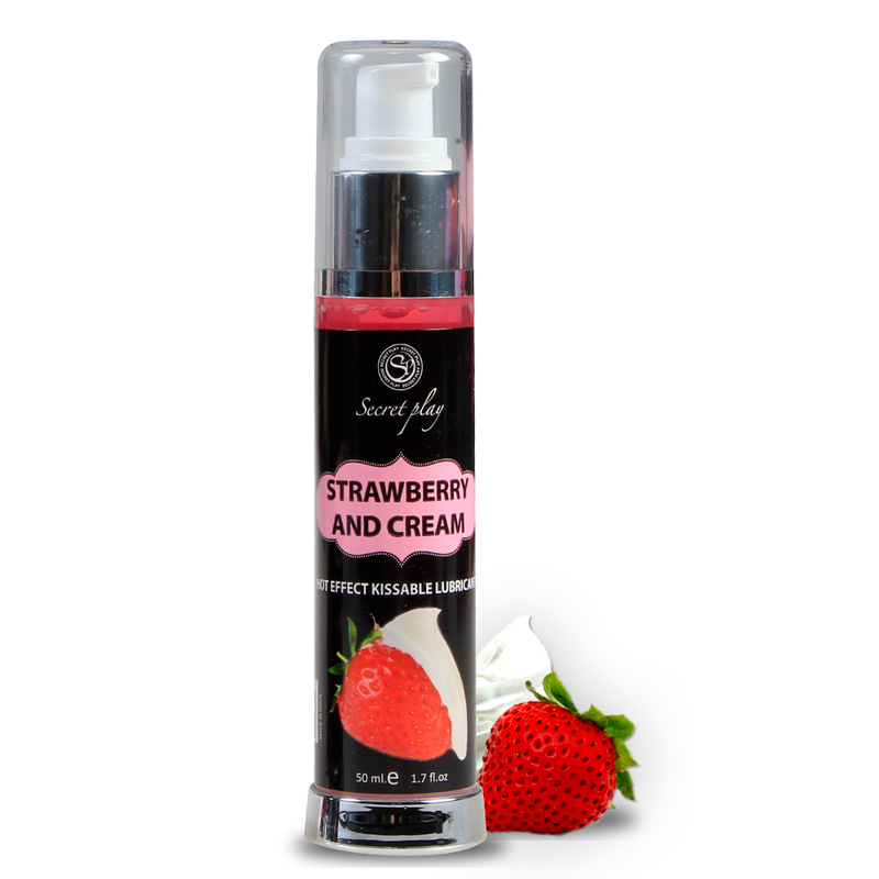 Secret Play - Lubrifiant 2 en 1 Effet Chaleur Fraise & Crème - 50 ml