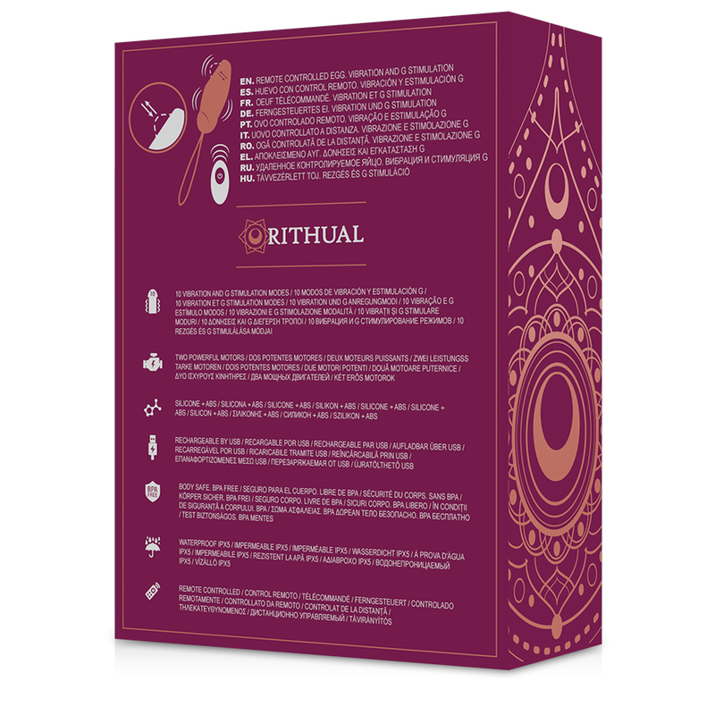 Rithual – Oeuf vibrant avec Stimulation Point G – Violet