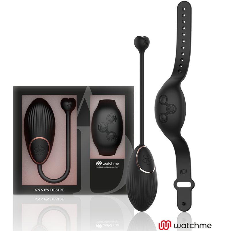 Anne's Desire – Oeuf vibrant avec bracelet télécommandé – Noir