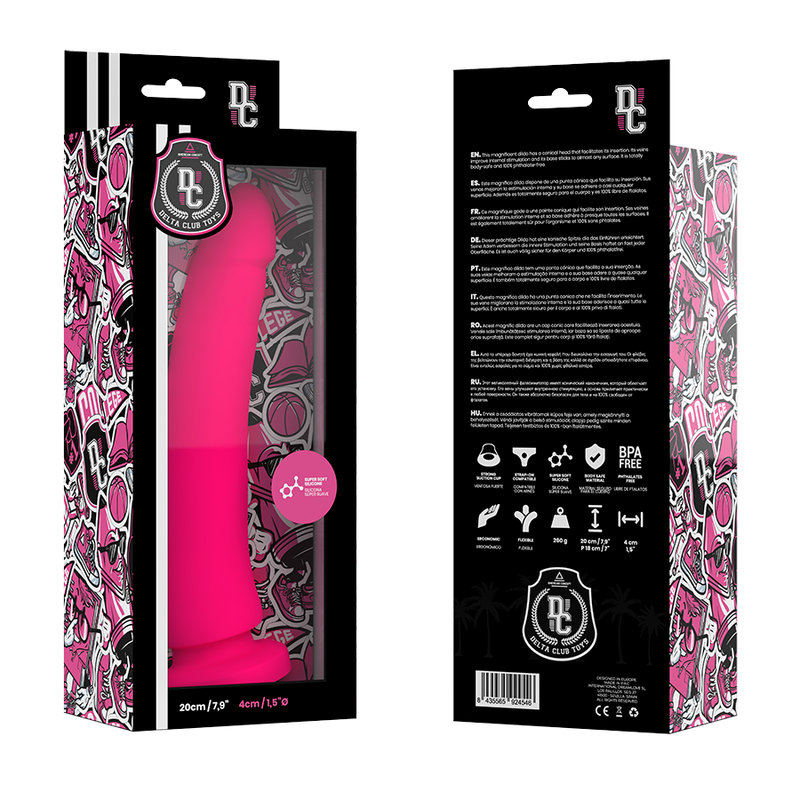Gode Médical Rose en Silicone 20 cm - Delta Club
