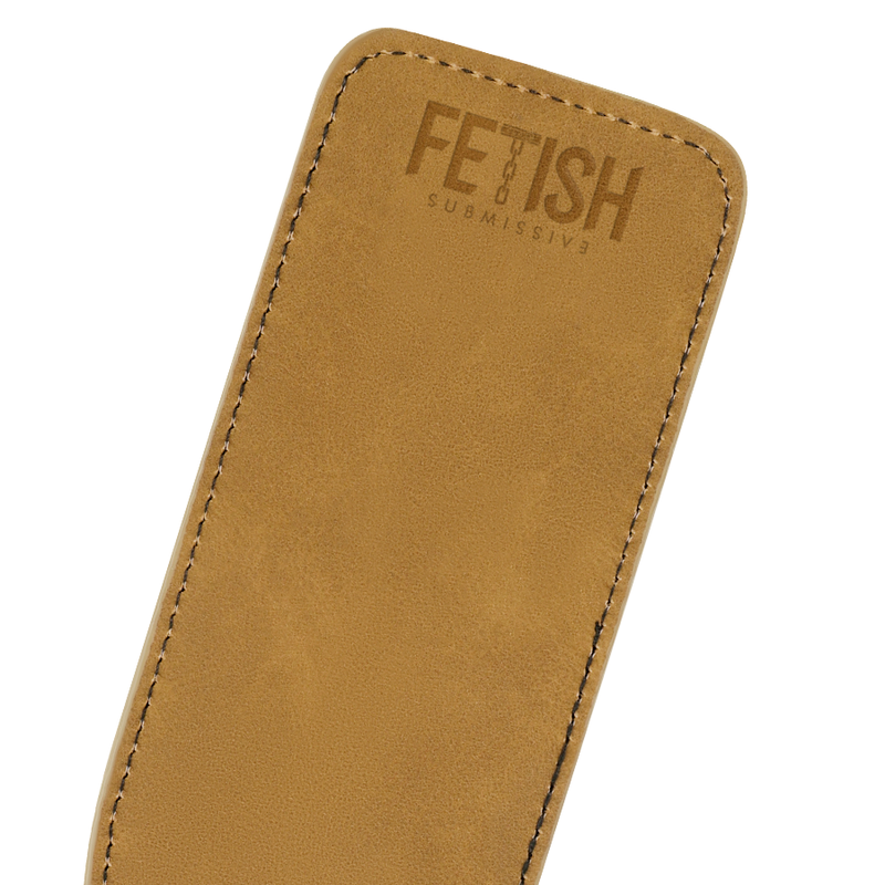 Fetish Submissive - Tapette à Fessée en Simili-Cuir - Beige