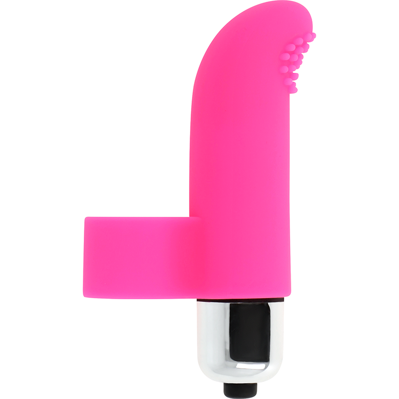 Ohmama – Stimulateur Vibrant Doigt Texturé pour Plaisir Intime – Rose