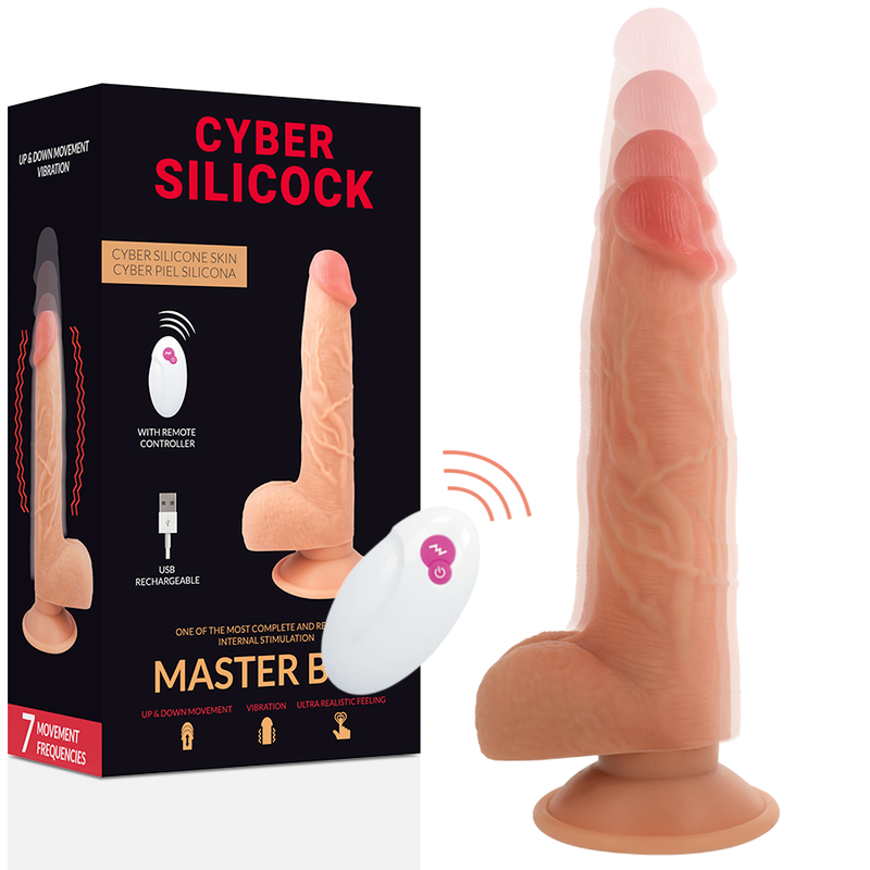 Gode Réaliste Vibrant Cyber Silicock Master Ben 23,88 cm