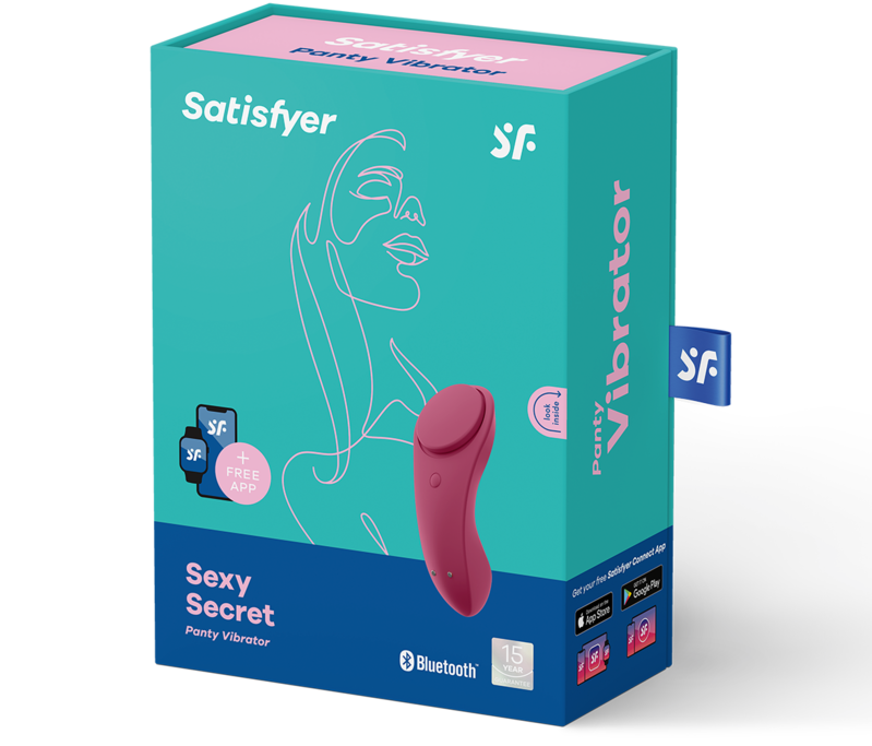Culotte Vibrante Connectée Sexy Secret Rouge - Satisfyer