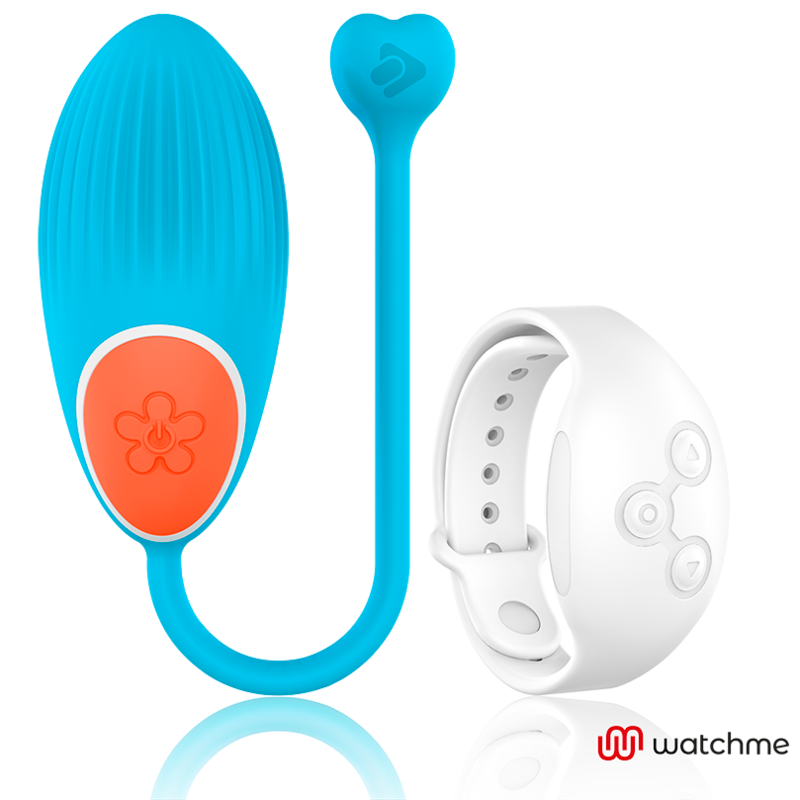 Wearwatch - Oeuf vibrant télécommandé bracelet - Bleu/Blanc