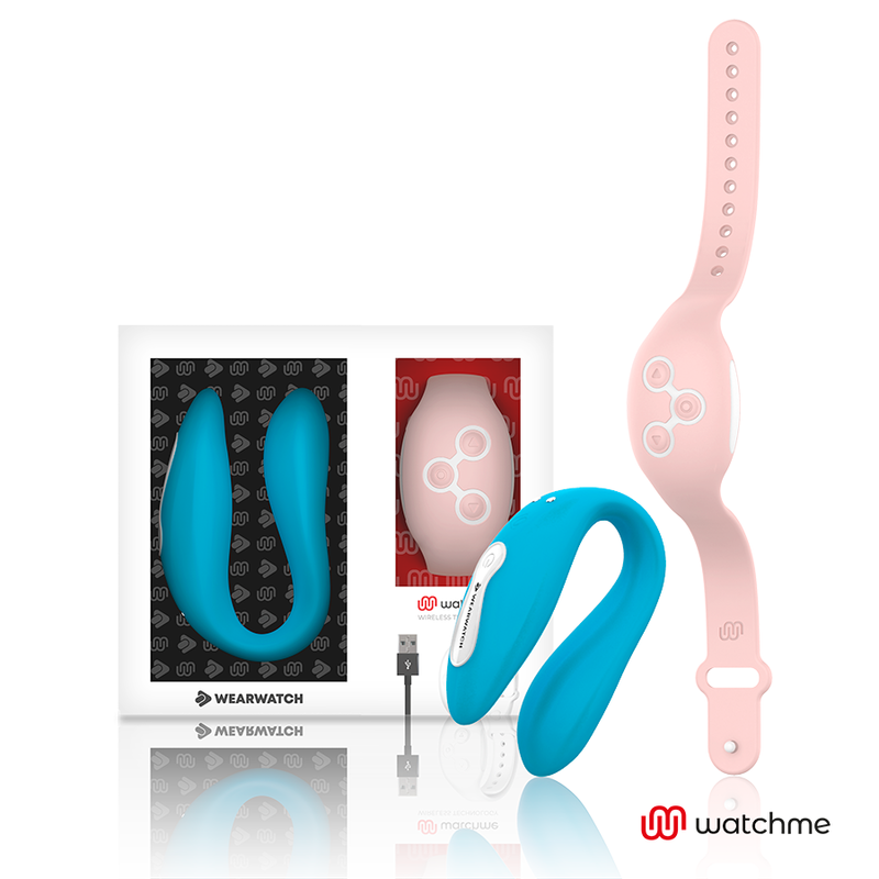 Vibromasseur couple WearWatch Dual indigo rose - WearWatch - WEARWATCH