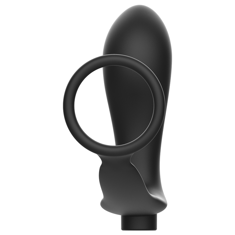 Plug Anal Vibrant avec Cockring Annal Noir - Addicted Toys